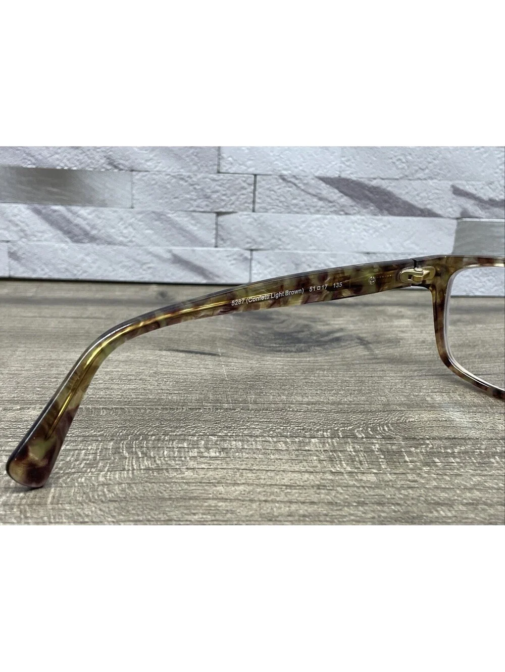 COACH Eyeglasses HC 6065 5287 Confetti Light Brown Optical 51[]17-135